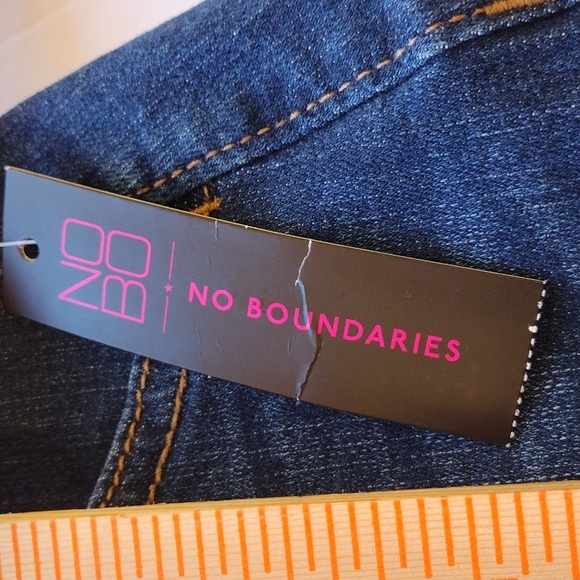 NOBO No Boundaries Mini Skirt Women M Blue Junior Paper Bag Waist Denim - Picture 7 of 8